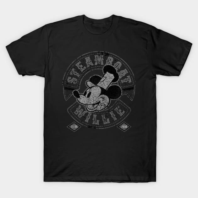 Steamboat Willie distressed design T-Shirt by CartoonCapo